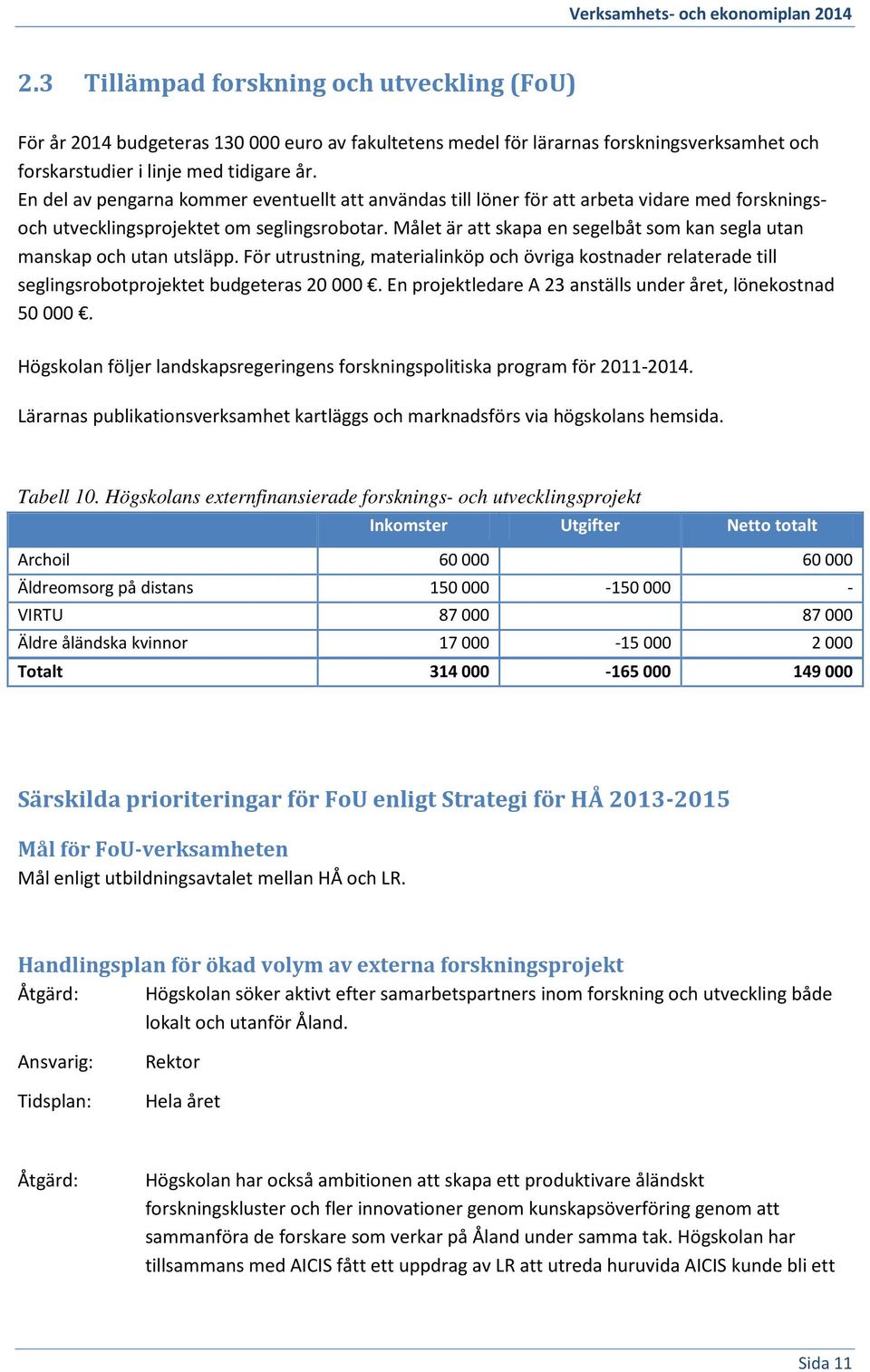 Målet är att skapa en segelbåt som kan segla utan manskap och utan utsläpp. För utrustning, materialinköp och övriga kostnader relaterade till seglingsrobotprojektet budgeteras 20 000.