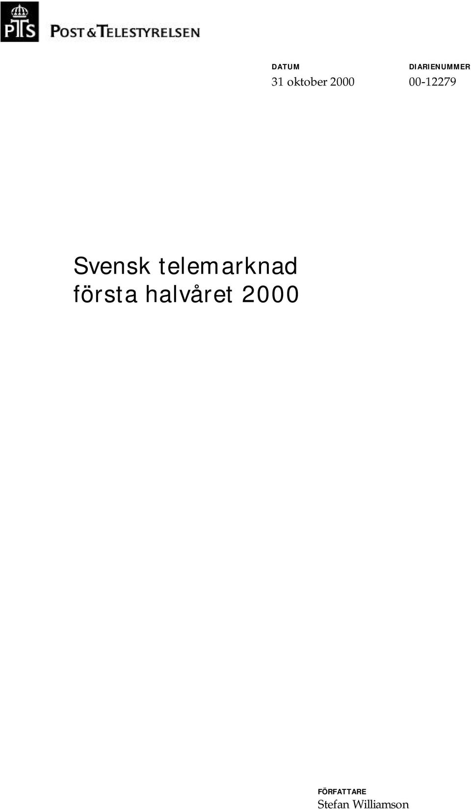 Svensk telemarknad första