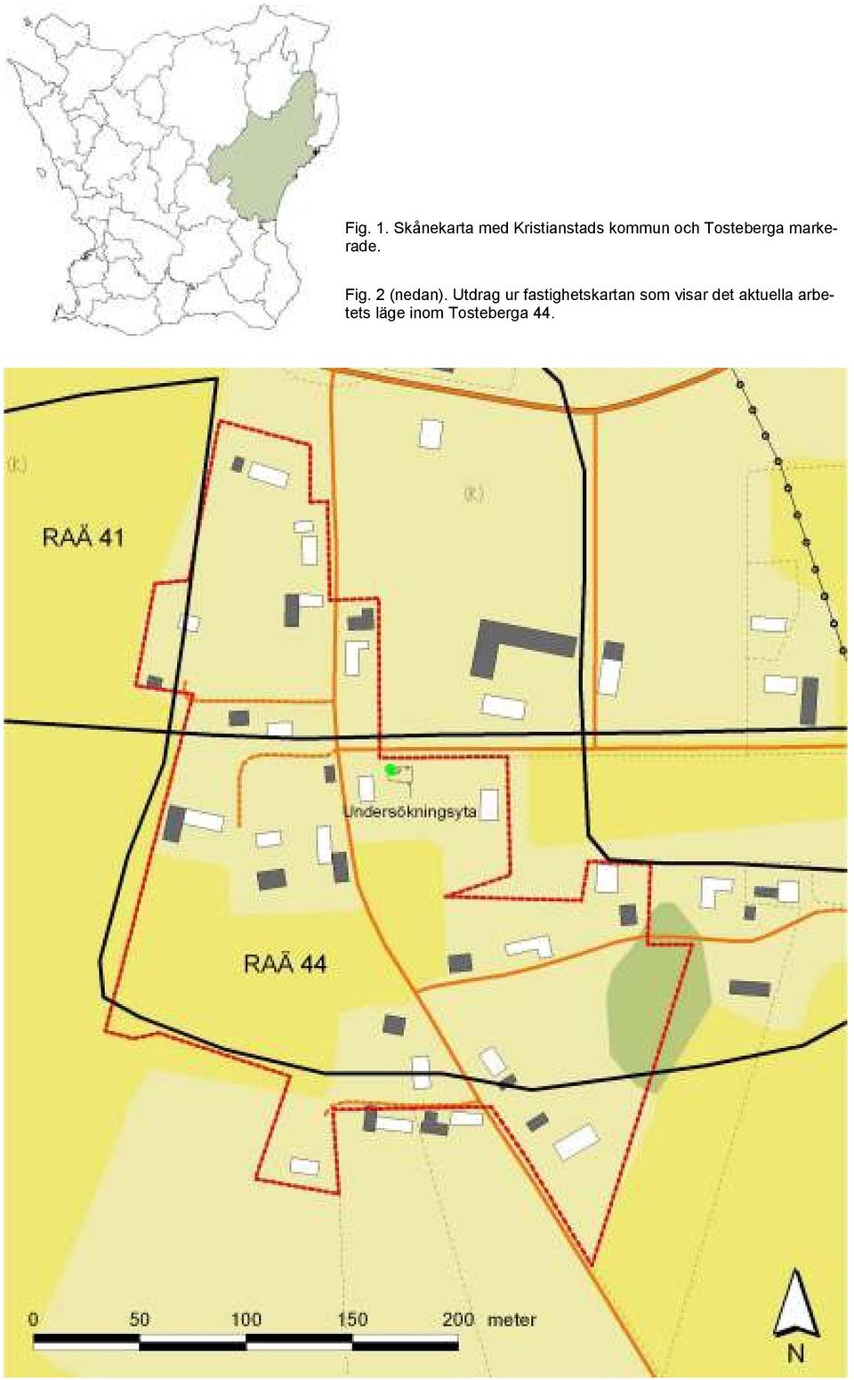 Tosteberga markerade. Fig. 2 (nedan).