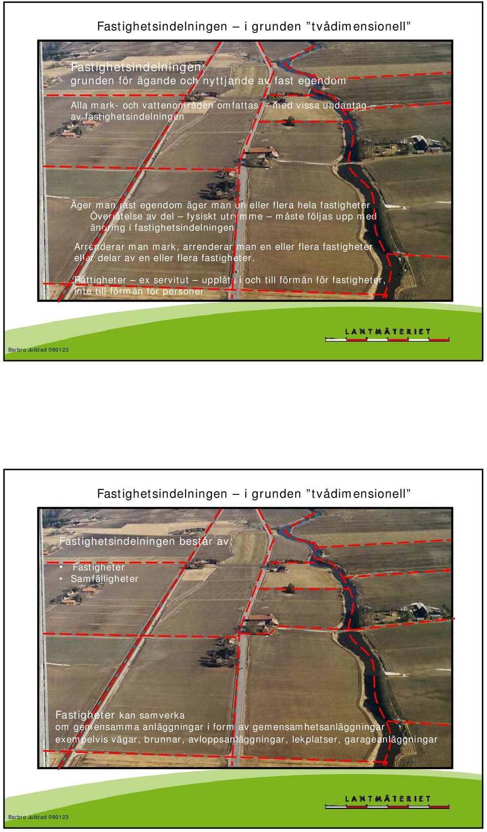 arrenderar man en eller flera fastigheter eller delar av en eller flera fastigheter.