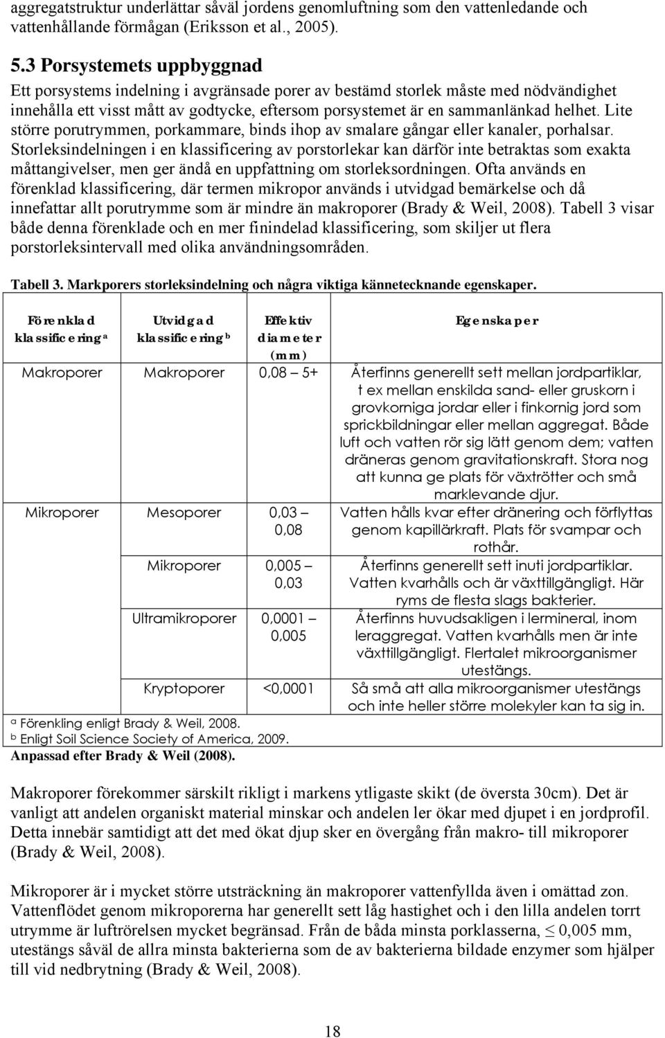 Lite större porutrymmen, porkammare, binds ihop av smalare gångar eller kanaler, porhalsar.