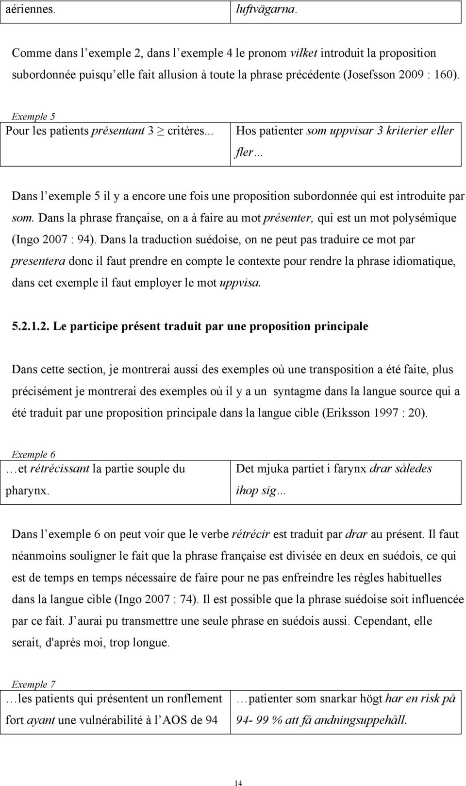 Dans la phrase française, on a à faire au mot présenter, qui est un mot polysémique (Ingo 2007 : 94).