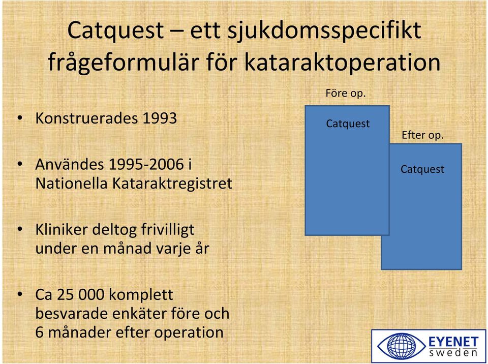 op. Catquest Efter op.