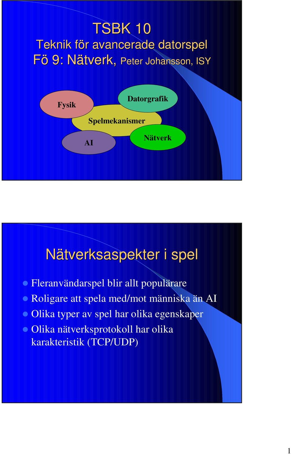 blir allt populärare z Roligare att spela med/mot människa än AI z Olika typer av