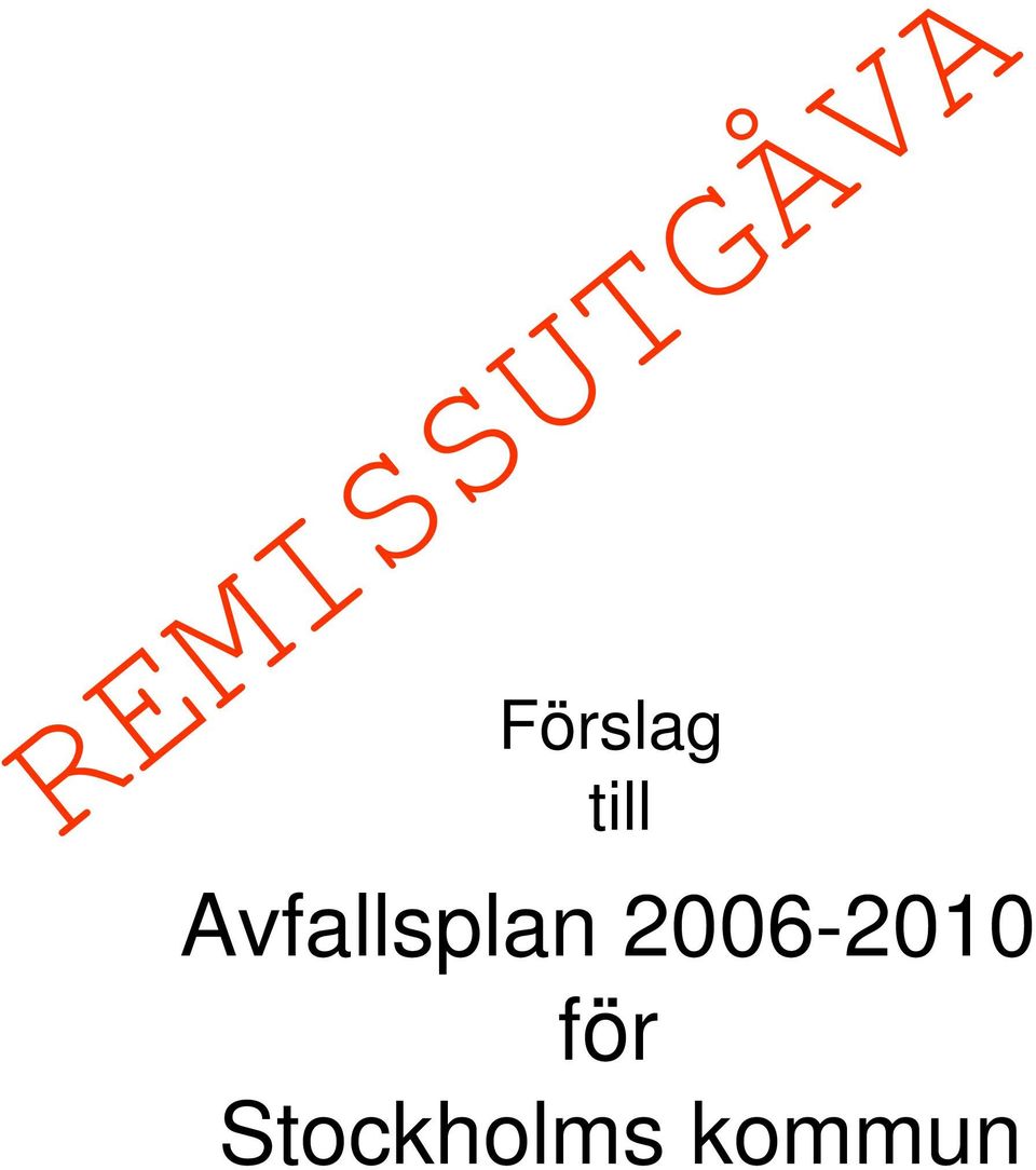 Avfallsplan