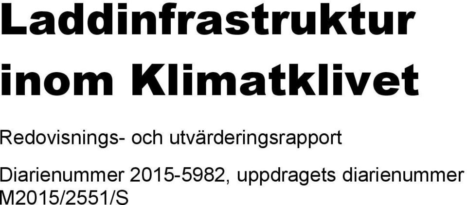 utvärderingsrapport Diarienummer