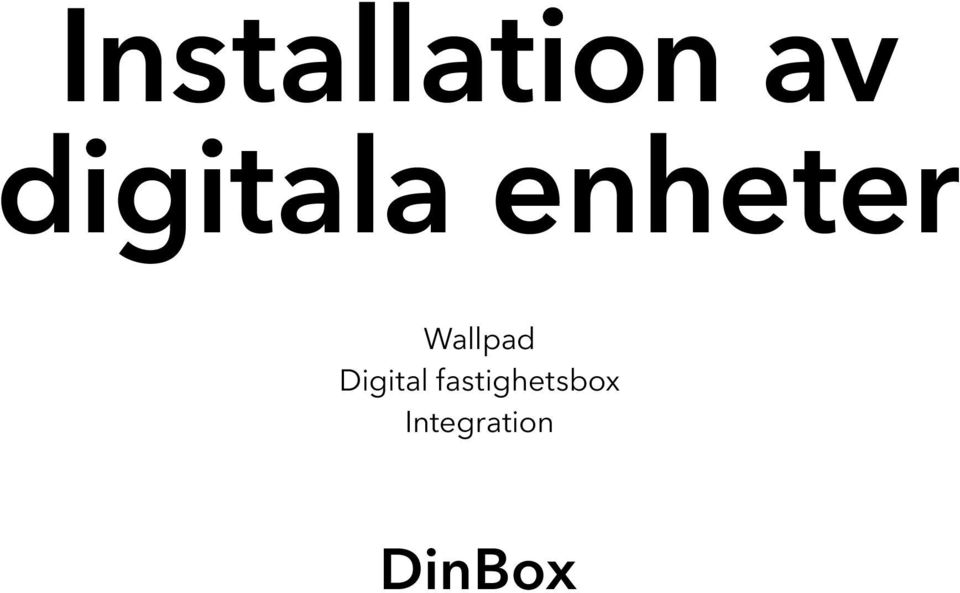 Wallpad Digital