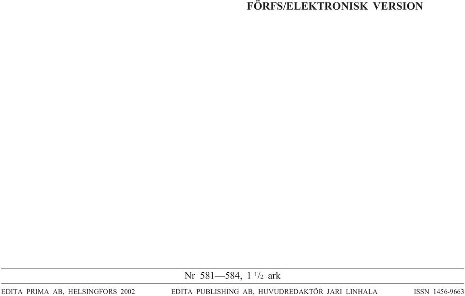 HELSINGFORS 2002 EDITA PUBLISHING