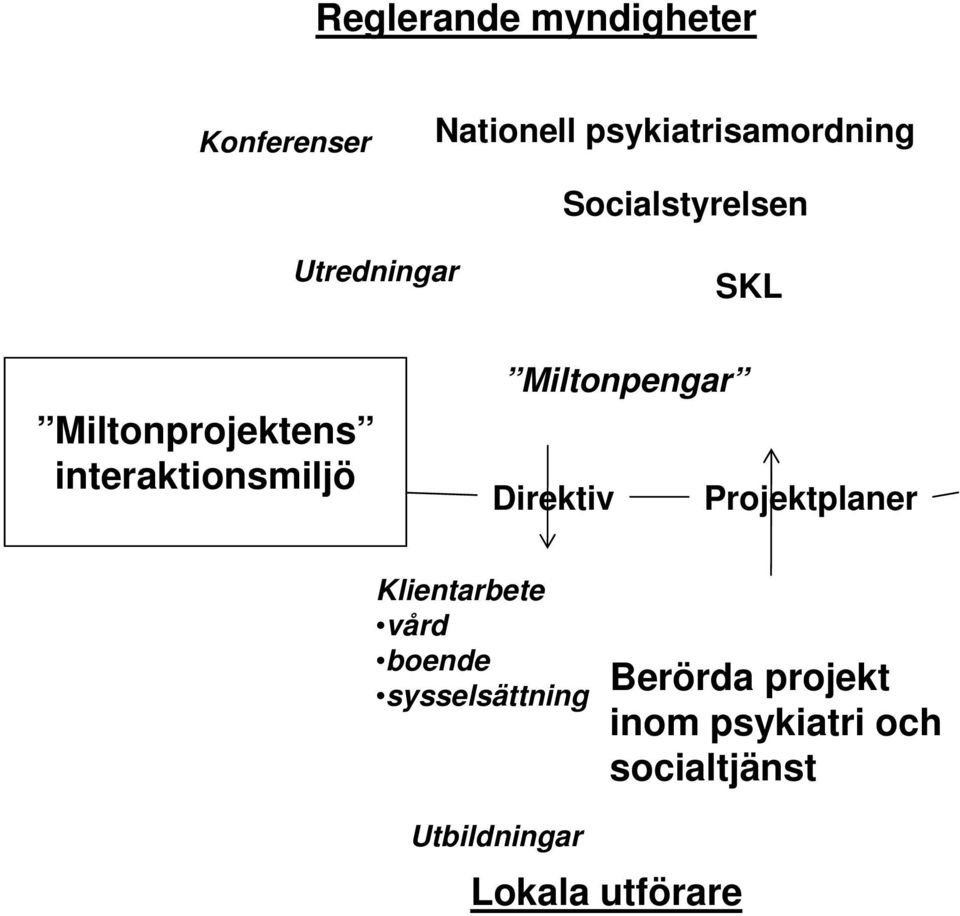 Miltonpengar Direktiv Projektplaner Klientarbete vård boende