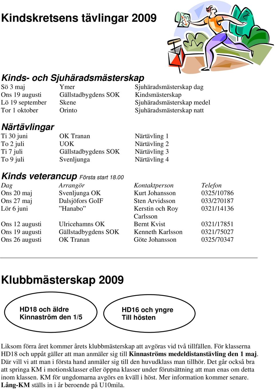 Kinds veterancup Första start 18.