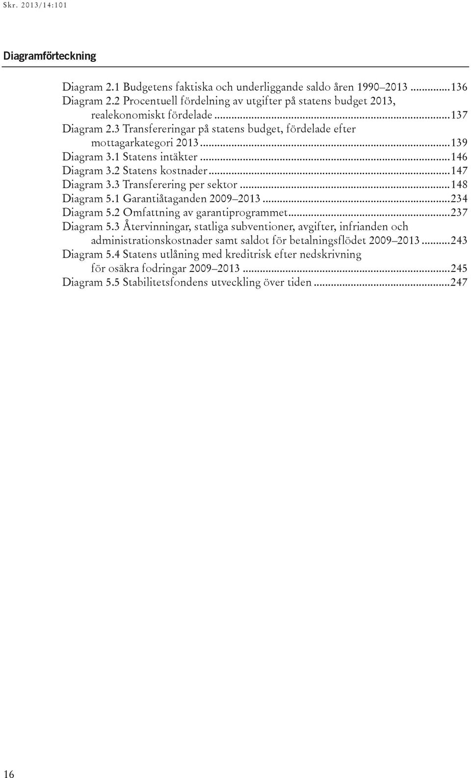 .. 148 Diagram 5.1 Garantiåtaganden 2009... 234 Diagram 5.2 Omfattning av garantiprogrammet... 237 Diagram 5.