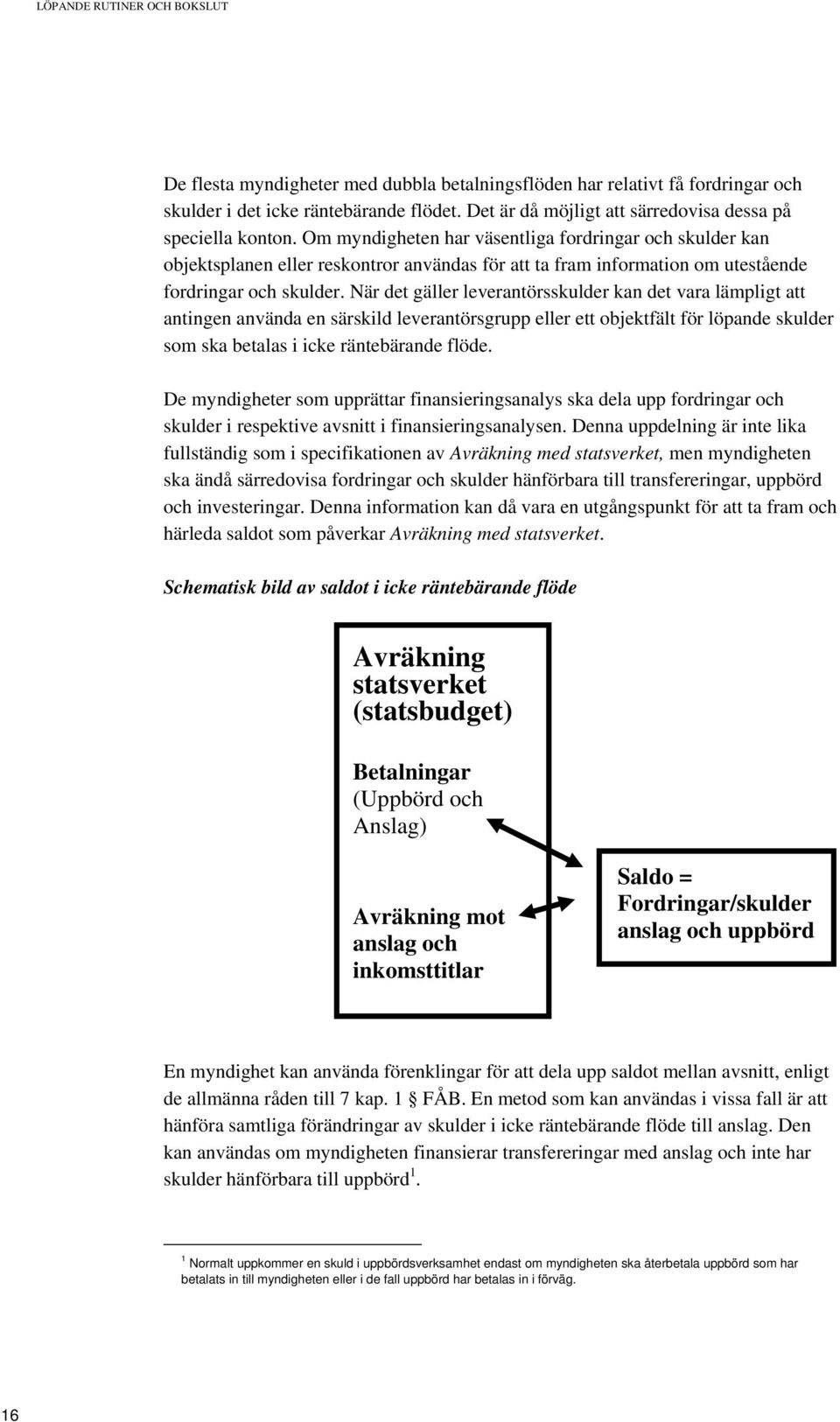 Om myndigheten har väsentliga fordringar och skulder kan objektsplanen eller reskontror användas för att ta fram information om utestående fordringar och skulder.