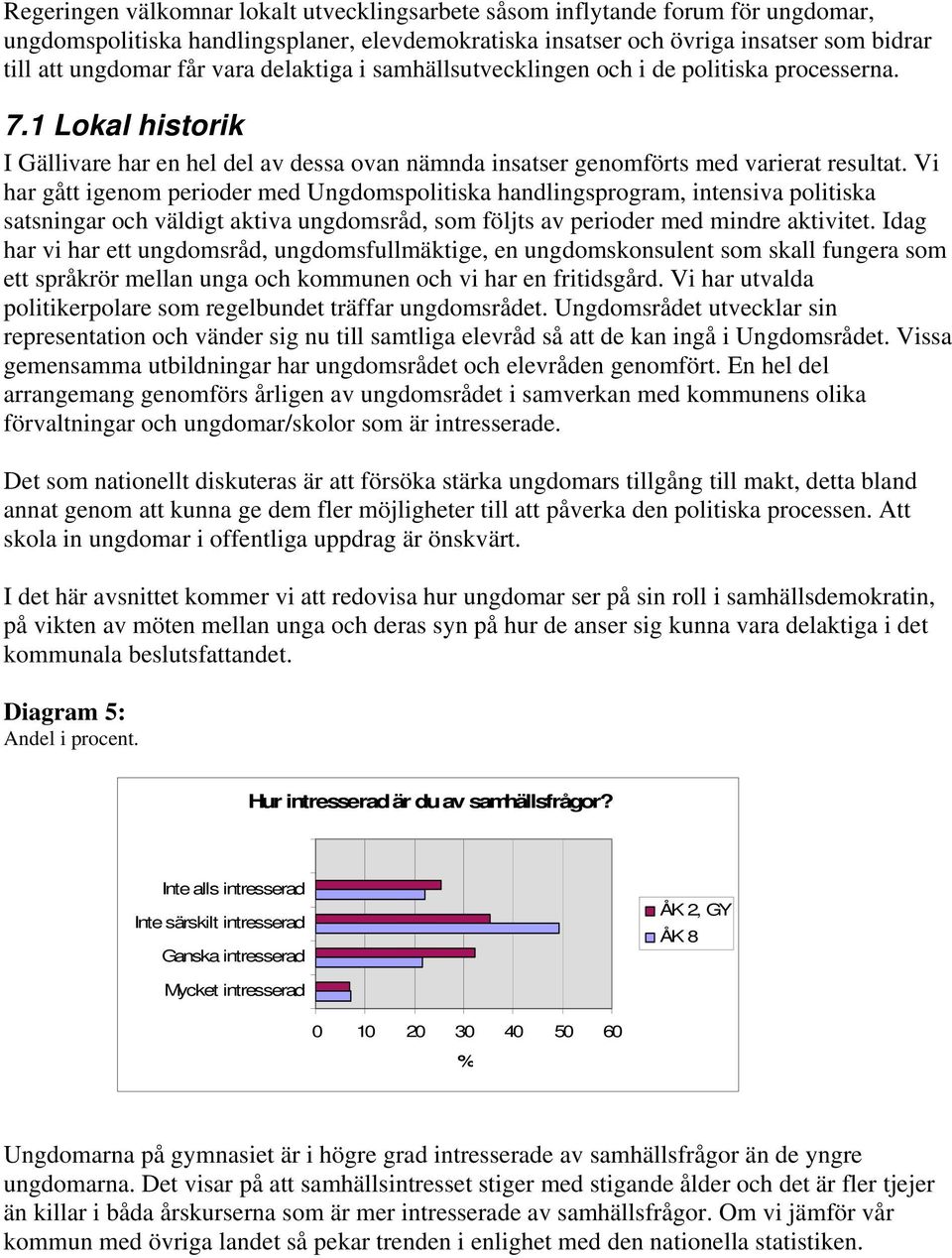 Vi har gått igenom perioder med Ungdomspolitiska handlingsprogram, intensiva politiska satsningar och väldigt aktiva ungdomsråd, som följts av perioder med mindre aktivitet.