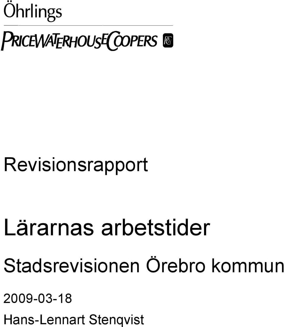 Stadsrevisionen Örebro