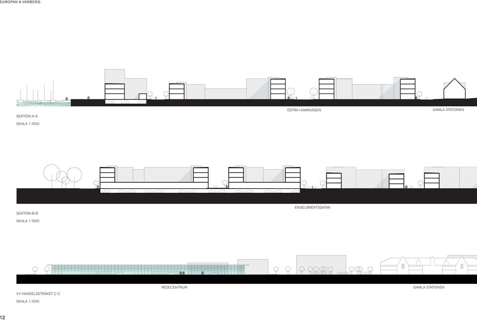 ENGELBREKTSGATAN VY HANDELSSTRÅKET C-C