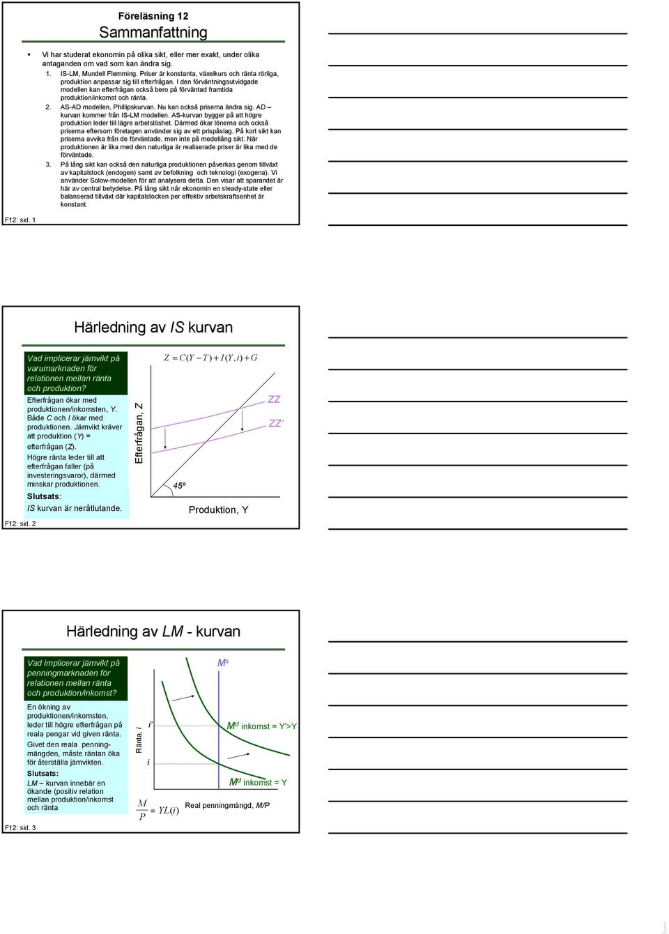 I den förvf rväntnngsutvdgade modellen kan efterfrågan också bero påp förväntad framtda produkton/nkomst och ränta. r 2. AS-AD AD modellen, Phllpskurvan. Nu kan också prserna ändra sg.