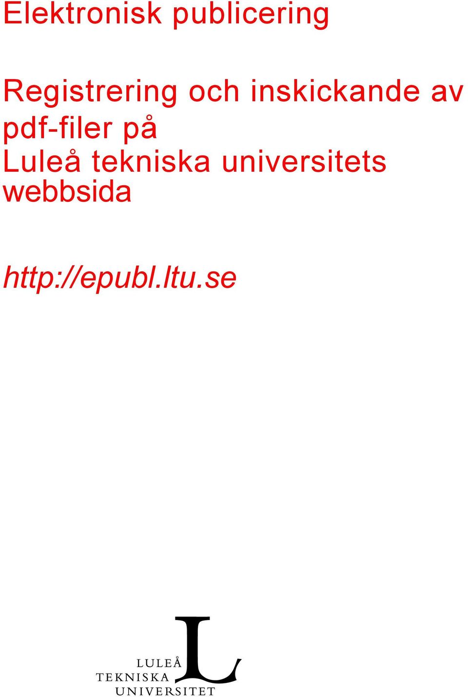 pdf-filer på Luleå tekniska