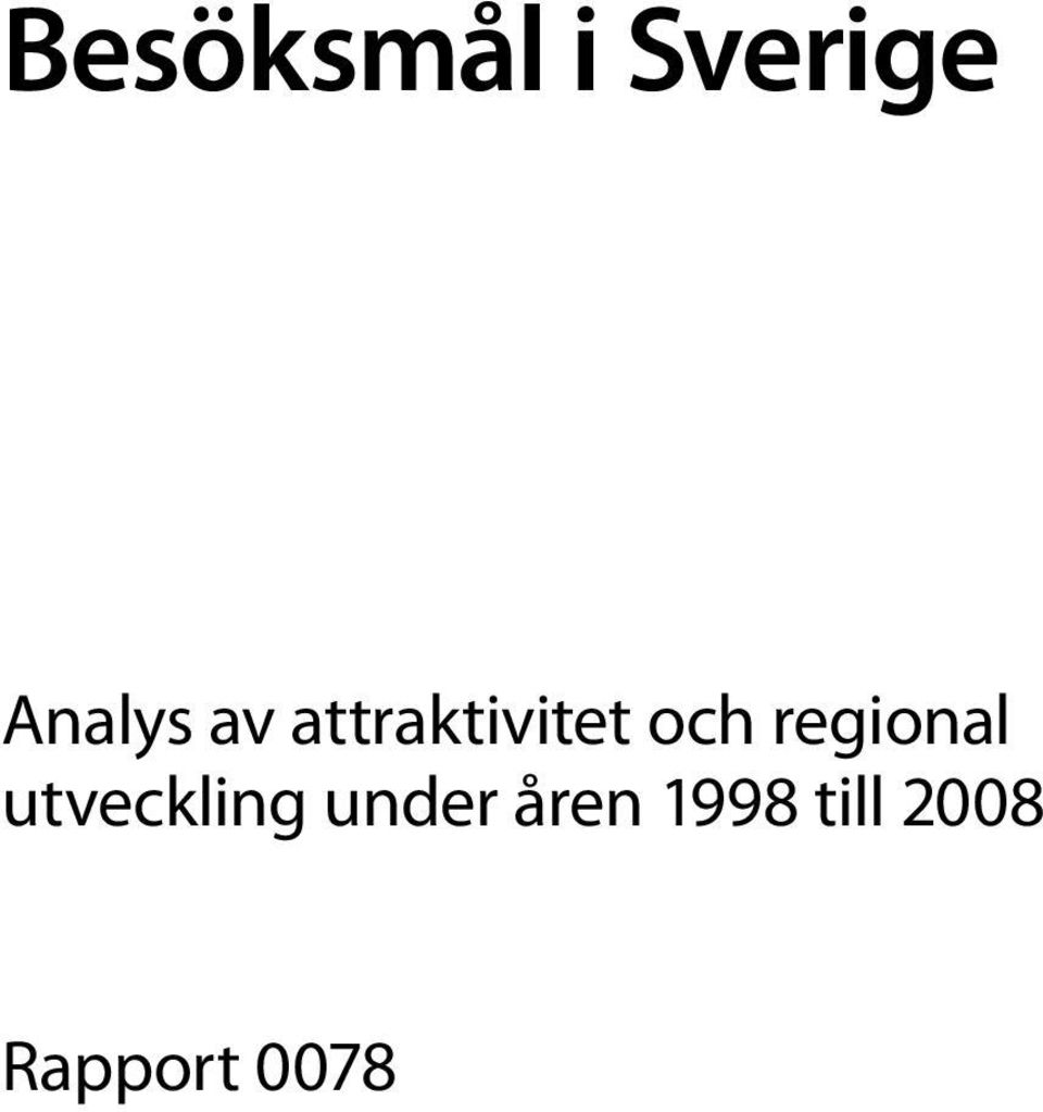 regional utveckling under