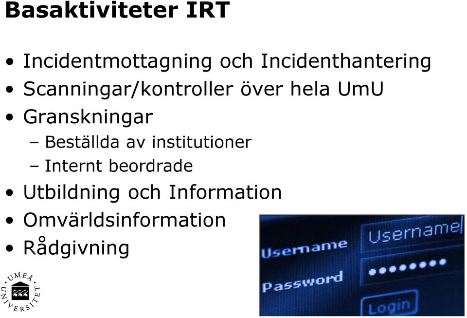 Granskningar Beställda av institutioner Internt