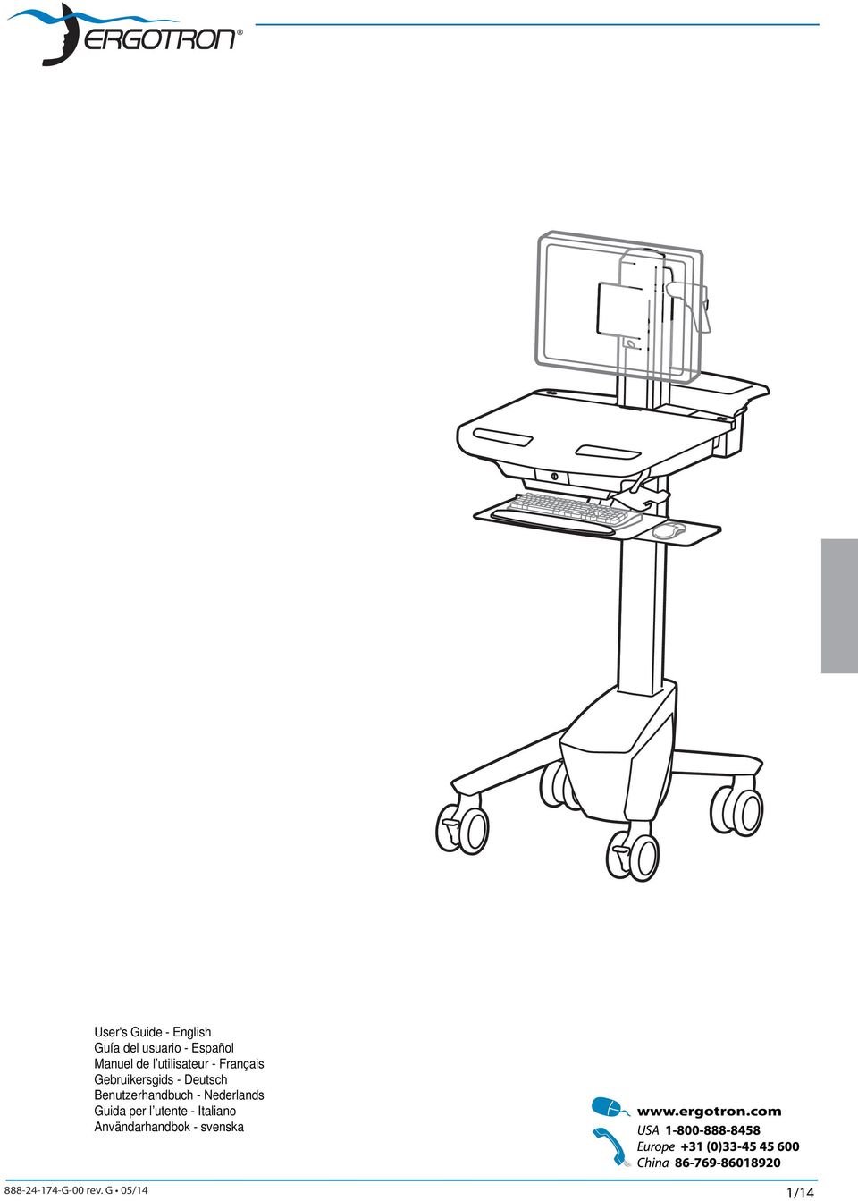 com De senaste versionerna av installationshandledningen och nedladdning av programvaran för StyleLink fi nns på: www.ergotron.