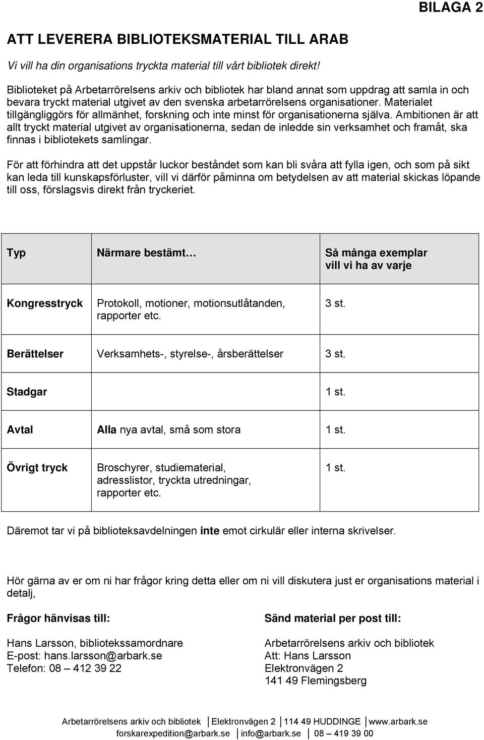 Materialet tillgängliggörs för allmänhet, forskning och inte minst för organisationerna själva.