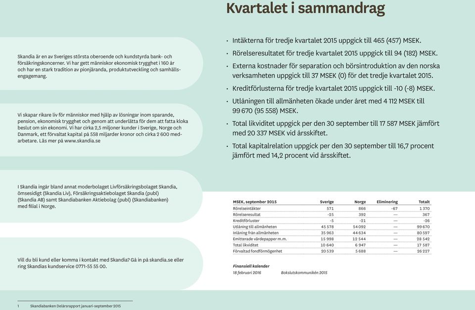 Vi skapar rikare liv för människor med hjälp av lösningar inom sparande, pension, ekonomisk trygghet och genom att underlätta för dem att fatta kloka beslut om sin ekonomi.