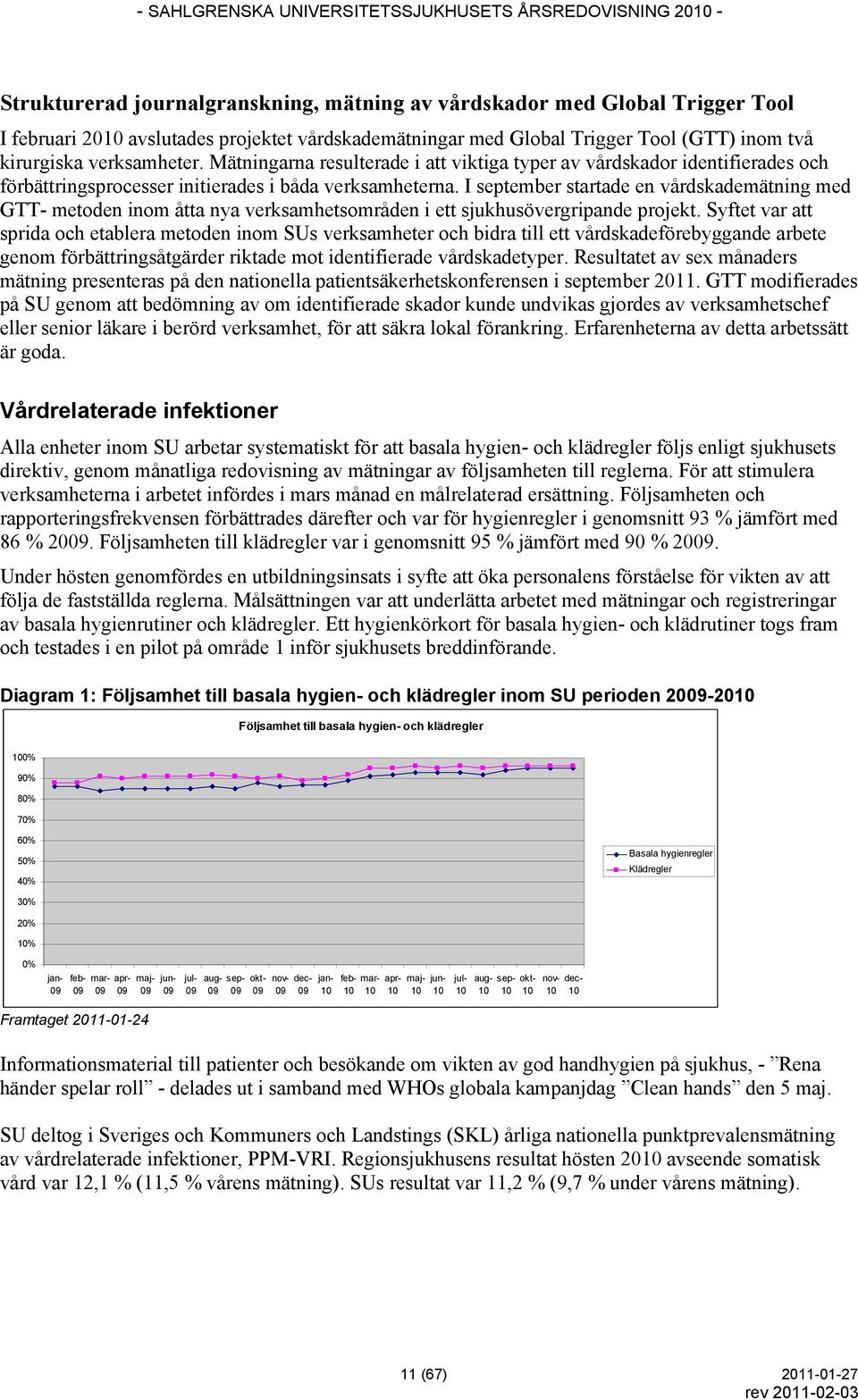 I september startade en vårdskademätning med GTT- metoden inom åtta nya verksamhetsområden i ett sjukhusövergripande projekt.