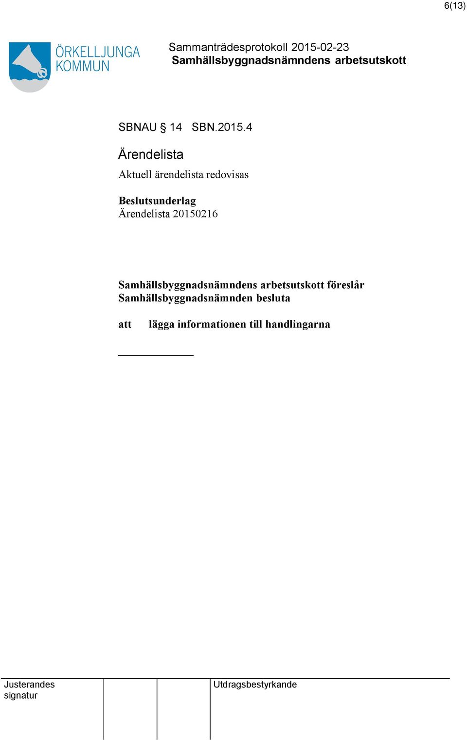 redovisas Ärendelista 20150216