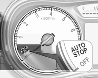 152 Körning och hantering Stopp-start-system Stopp/start-systemet hjälper dig att spara bränsle och minska avgasutsläppen.