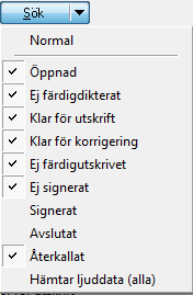 Egna inställningar När du första gången på datorn sparar ett diktat via EOL-knappen på mikrofonen kommer meddelanderutan ovan.