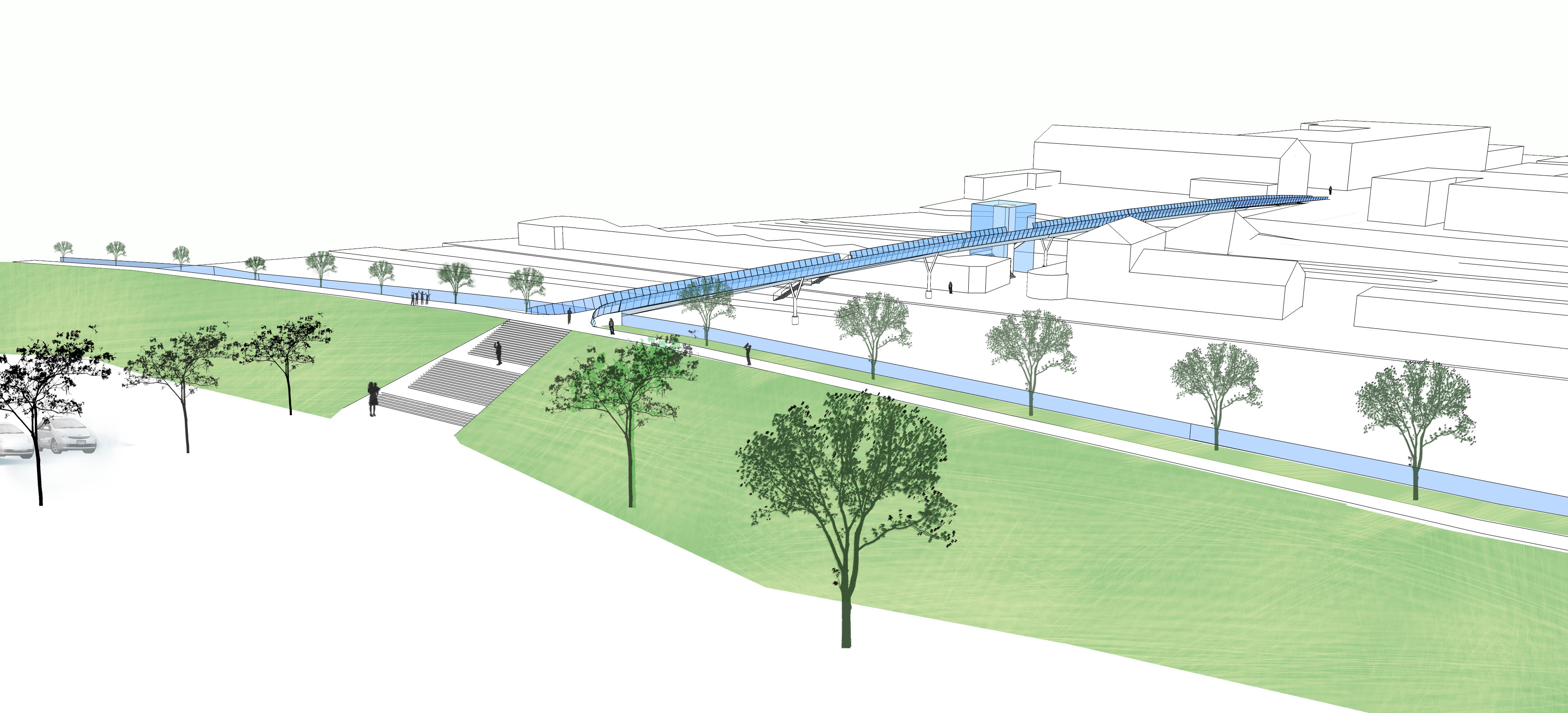 Förslagsskiss Gång och cykel-bro, Ludvika Inledning Uppdraget Ludvika kommun arbetar med EU-projektet Entré Ludvika.