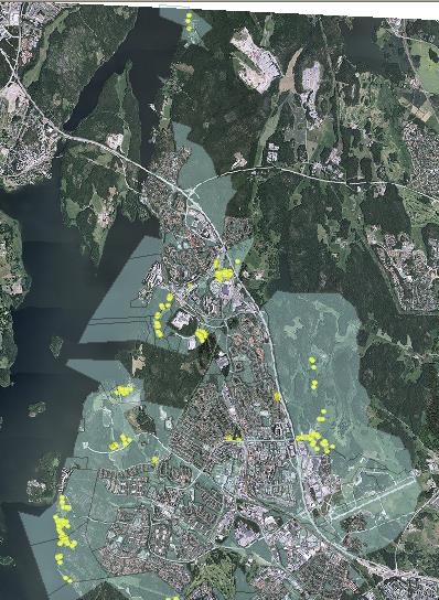 i kulturlandskapet. I uppdraget ingick också att utvärdera möjligheterna att finna fler skyddsvärda träd med hjälp av laserdata, se bilaga 1.