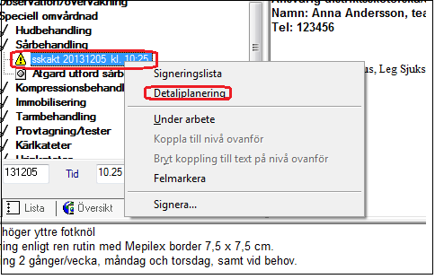 5. Nedanstående fält visas och ska fyllas i för tidssättning av åtgärden. Kvantitet = den beräknade tiden för att utföra åtgärden i minuter (ex. 0.10 = 10 minuter).