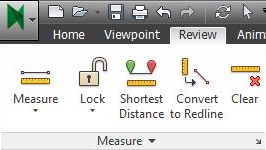 Mätning i 3D-vyn De olika mätverktygen som finns är: Point to Point : Det mest användbara verktyget då mätning av avstånd mellan två objekt i modellen ska utföras.