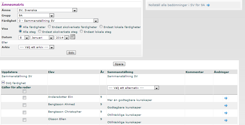 14. Om du har gjort fel när du markerade steget kan du ta bort den felaktiga raden genom att klicka Ta bort bredvid raden. 15.