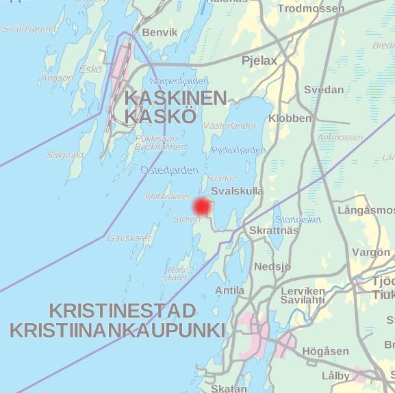 2 2. PLANLÄGGNINGSOBJEKT OCH INFLUENSOMRÅDE Planläggningsområdet finns på Storön i Pjelax, Närpes stad och utgörs av fastigheterna Haga RN:r 10:50, Värö RN:r 10:51 och Klippgrund RN:r 10:52.