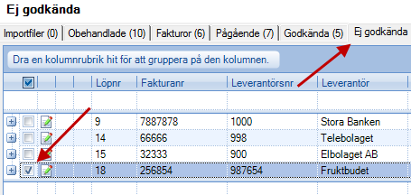 Ändra kontering eller ta bort en faktura i flödet Vill du ändra eller ta bort en faktura som har blivit fel och ligger i ett flöde, fakturan har exempelvis blivit felkonterad eller ligger på fel