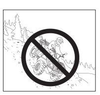 VARNING! Felaktig klättringsmetod kan orsaka att du tappar kontrollen eller välter. Hur man minskar risken Kör alltid enligt beskrivning i handboken. Studera terrängen innan klättring.