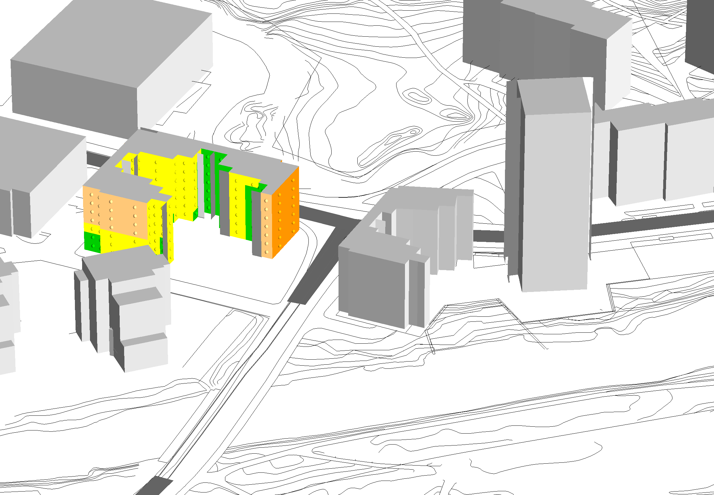 Kv. Nejlikan, Borås Trafikbullerutredning Etapp 3 Dygnsekvivalent ljudnivå vid fasad ÖVRIGT Ekvivalent ljudnivå L A,eq (dba) > 65, 60,- 65, 55,- 60, 50,- 55, 45,- 50, <=