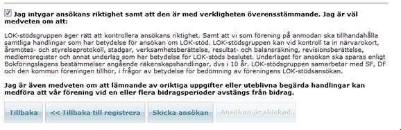 Kontrollera att föreningstecknat plus- och/eller bankgiro stämmer. Har ni både bankgiro och plusgiro väljer ni till vilket ni vill ha pengarna.