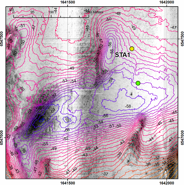 5.3 Tipplats Ståtbådegrunden (område 2) 5.3.1 Maringeologiska förhållanden Område 2, Ståtbådegrunden (se figur 5.