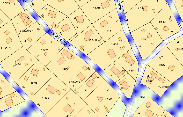 Markägoförhållanden Fastigheten Tyresö 1:505 är privatägd.