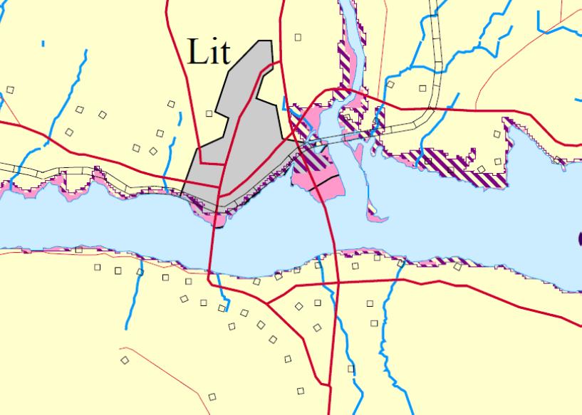 samt mot brons ändar förekommer inslag av lera en bit ner i sedimenten. Lerinslagens mäktighet är som mest ca 2 m.