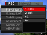 3. Använd [8] och [2] till att välja önskad menypost och tryck sedan på [6]. 4. Använd [8] och [2] till att ändra inställningen. 5. Kontrollera inställningen och tryck sedan på [SET].