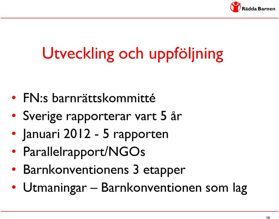 Januari 2012-5 rapporten Parallelrapport/NGOs