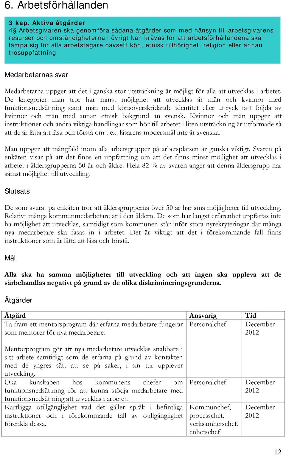 De kategorier man tror har minst möjlighet att utvecklas är män och kvinnor med funktionsnedsättning samt män med könsöverskridande identitet eller uttryck tätt följda av kvinnor och män med annan