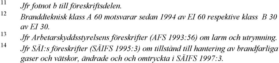 Jfr Arbetarskyddsstyrelsens föreskrifter (AFS 1993:56) om larm och utrymning.