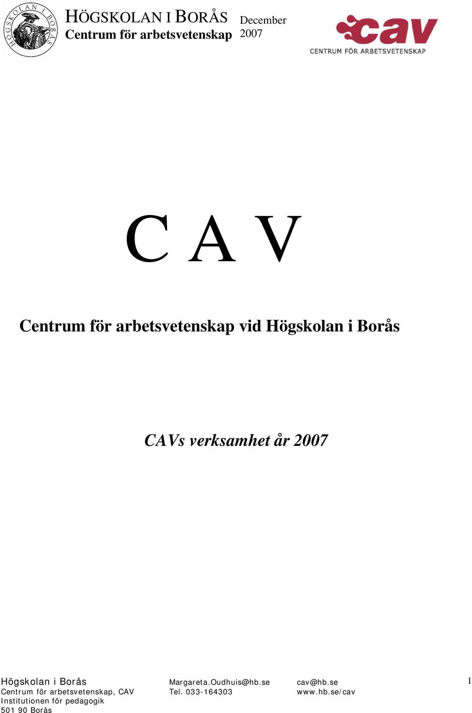 Centrum för arbetsvetenskap vid