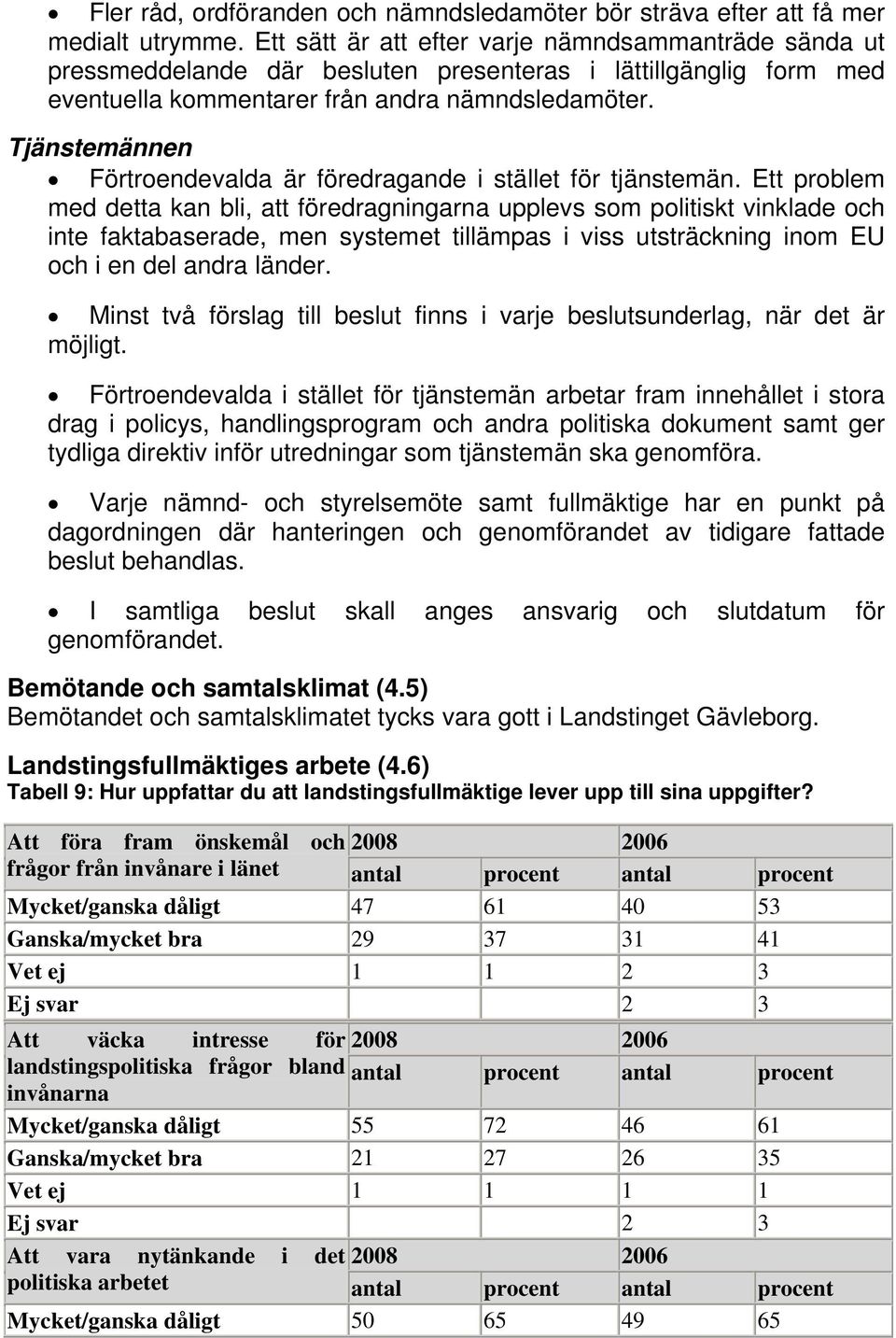 Tjänstemännen Förtroendevalda är föredragande i stället för tjänstemän.