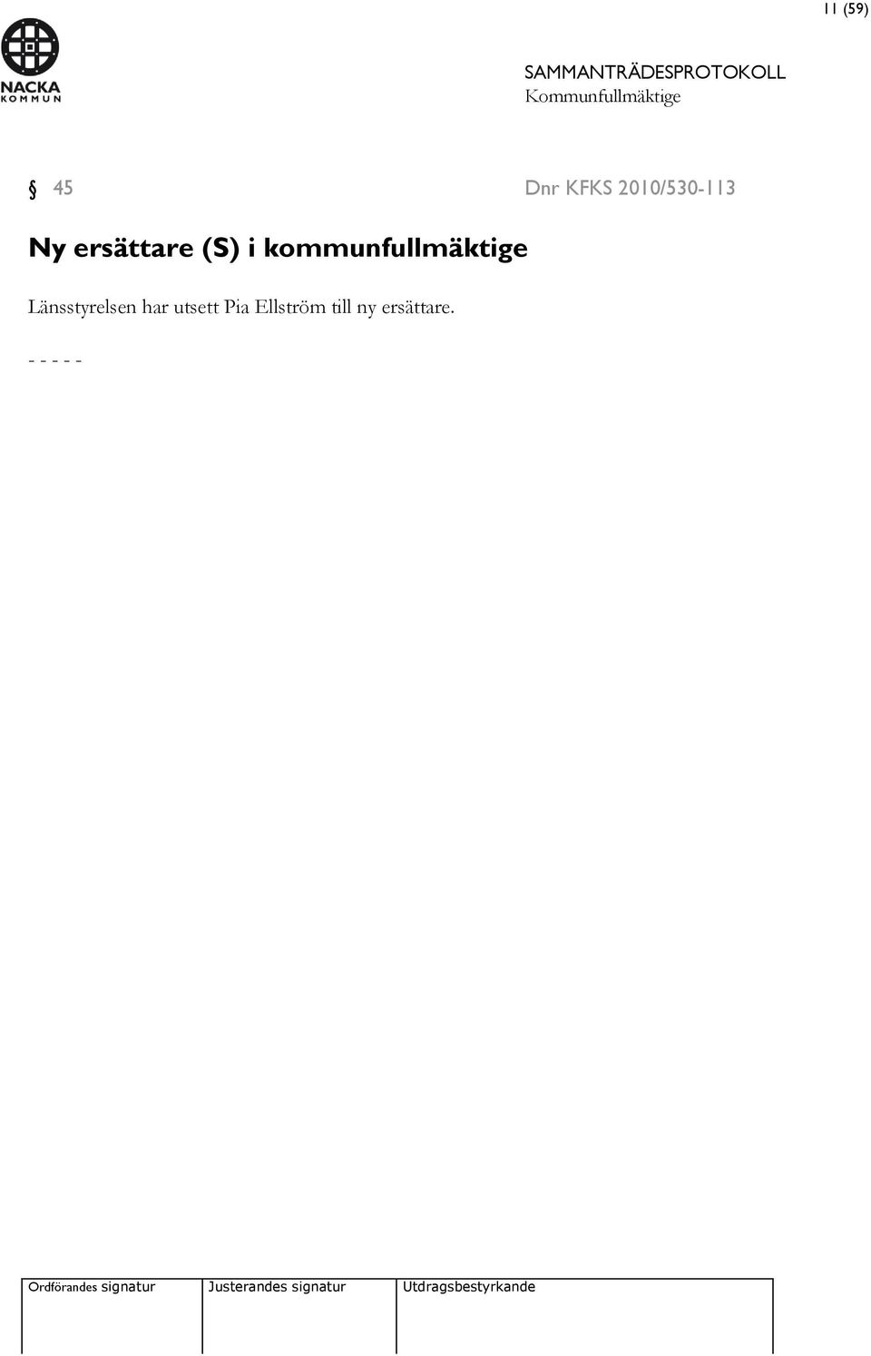 kommunfullmäktige Länsstyrelsen
